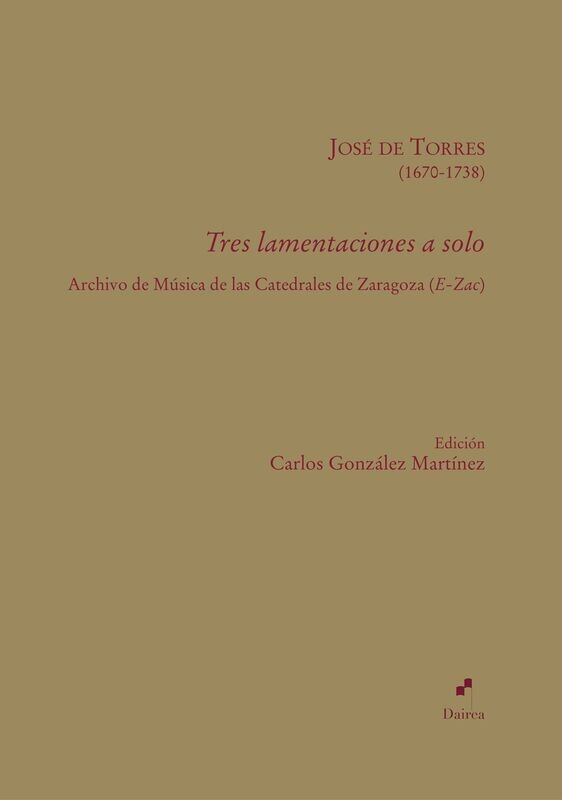 Tres lamentaciones a solo