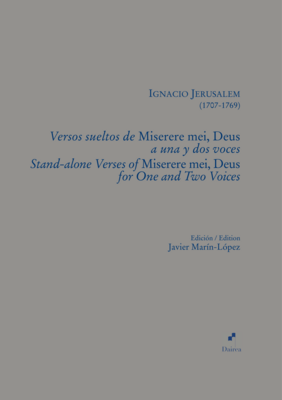 Versos sueltos de 'Miserere mei, Deus' a una y dos voces Versos sueltos de 'Miserere mei, Deus' a una y dos voces