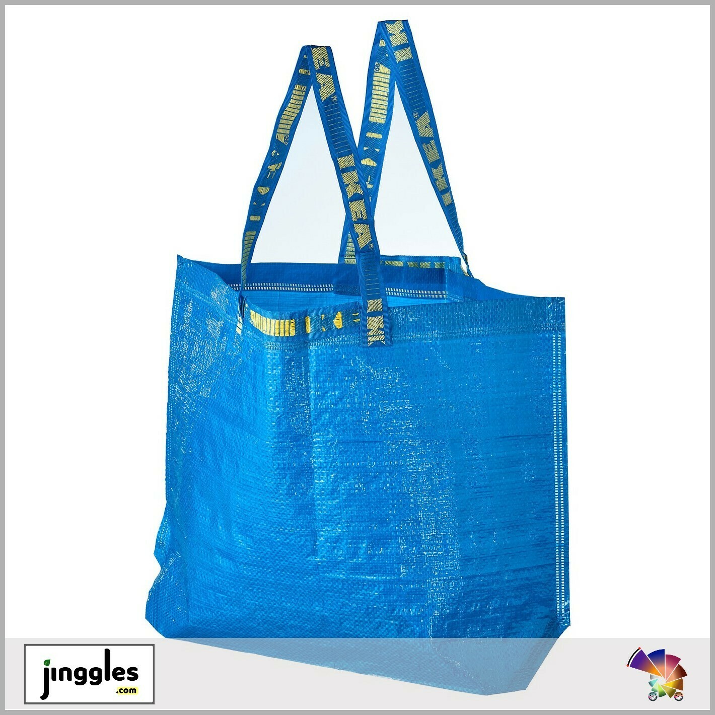 FRAKT Carrier bag, medium, blue, 36 l