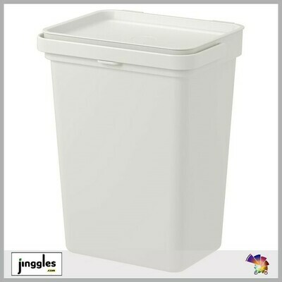 HÅLLBAR Bin with Lid. Light Grey. 10 ltr