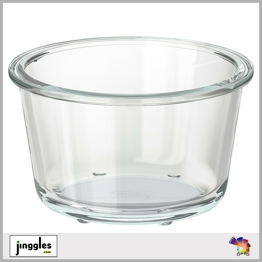 Food Container. Round. Glass. 600 ml