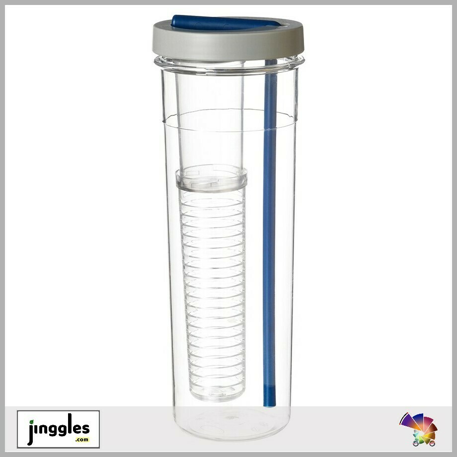 UPPLADDA Infusion Bottle with Straw. 700ml