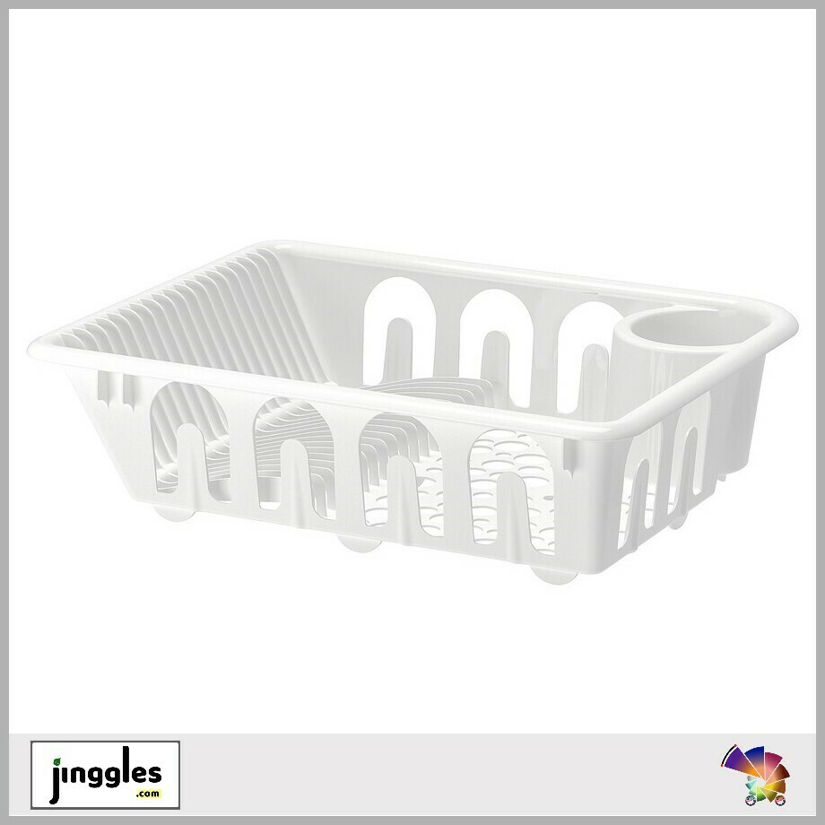 FLUNDRA Dish Drainer. White