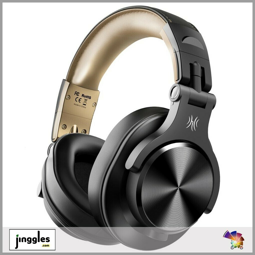 OneOdio A70 DJ Stereo Headphones, A70 FUSION COLORS: Black/Gold