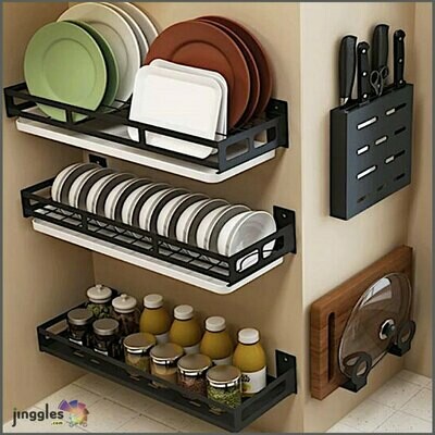 Wall Mounted Kitchen Organizer And Storage Racks. 4 Models
