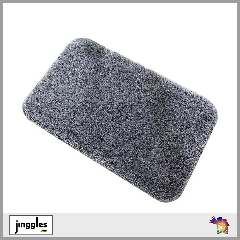 Japanese Style Soft Velvet Fluffy Carpet Rug. 60x90cm, Modern Colors: Dark Grey