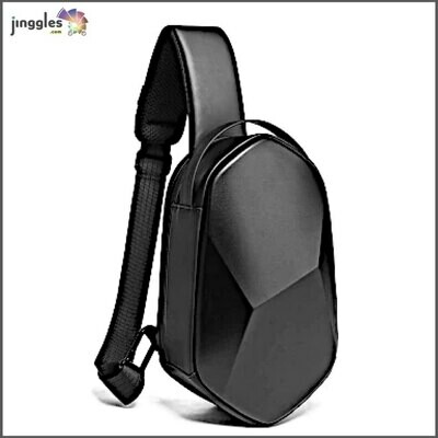 3D Fashion Hard Shell Shoulder Bag. Black. BANGE