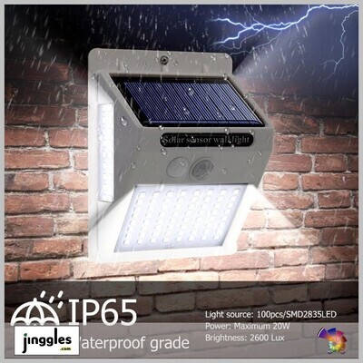 Solar Motion Sensor Garden Lamp. 100LED. 2Pcs/Lot