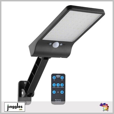 Remote Control Solar Motion Sensor Light. 56LED.