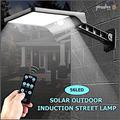 Remote Control Solar Motion Sensor Light. 56LED.