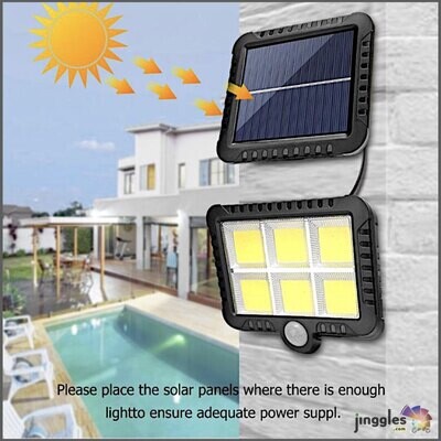 Solar Split Type Flash Light Lamp. 128LED.
