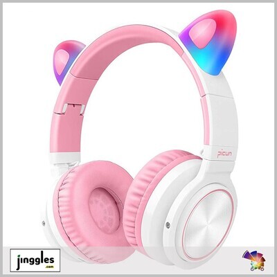 Lucky Cat Girls&#39; Headphone. 7xColors Light.