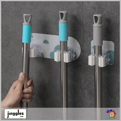 Mop Broom Clamp Hooks. Double Row