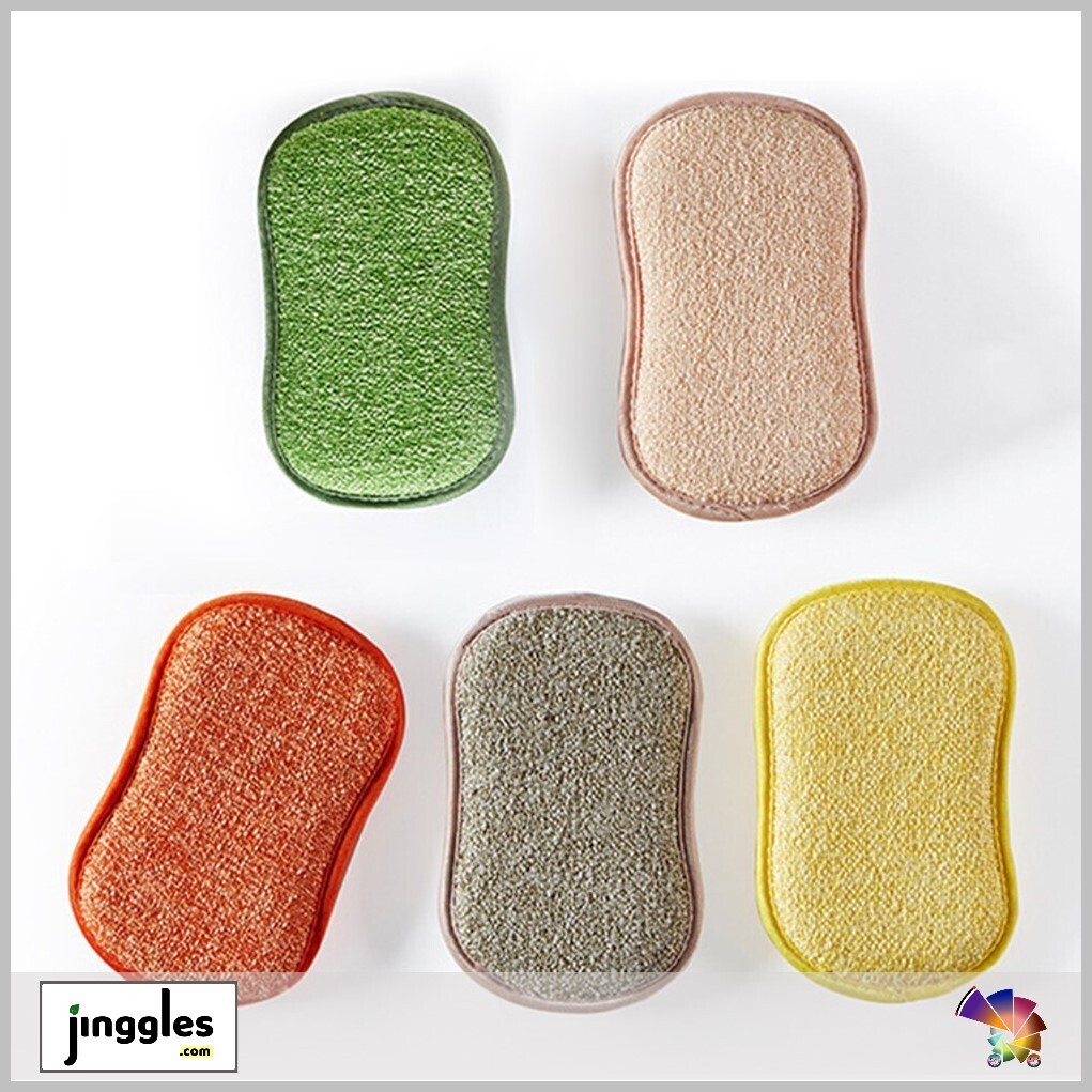 ​Reusable Double Sided Cleaning Sponge. 5pcs/Pack​
