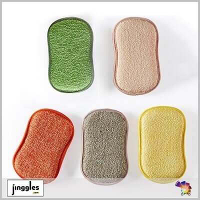 ​Reusable Double Sided Cleaning Sponge. 5pcs/Pack​