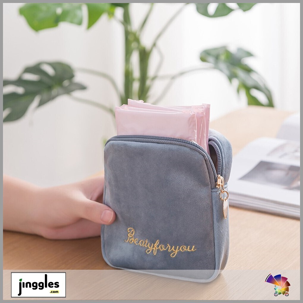 Girls Pouch for Essentials. Baby Brown Color