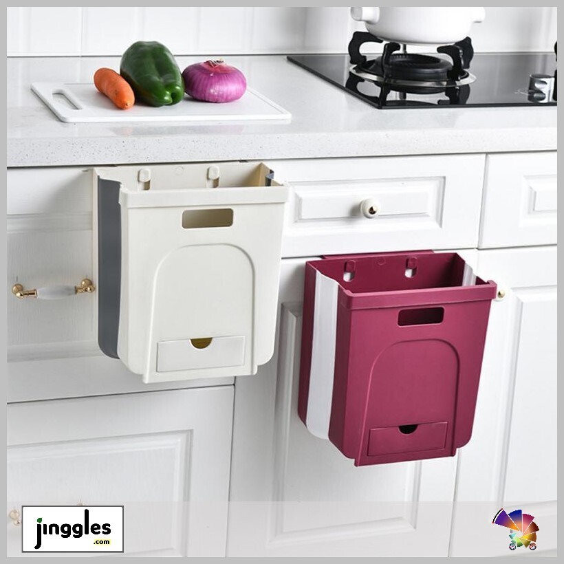 Folding Hanging Waste Bin. 8Ltr.