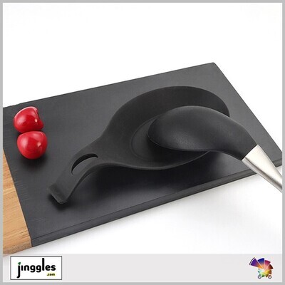 Spoon Rest Heat Resistant Pad. Grey