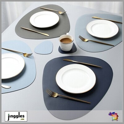 Nordic Leather Placemat. 2pcs/Set