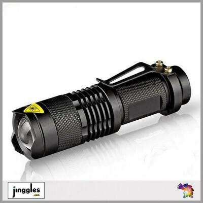 Long Distance Zoomable LED Waterproof Flash Torch Pen Light.