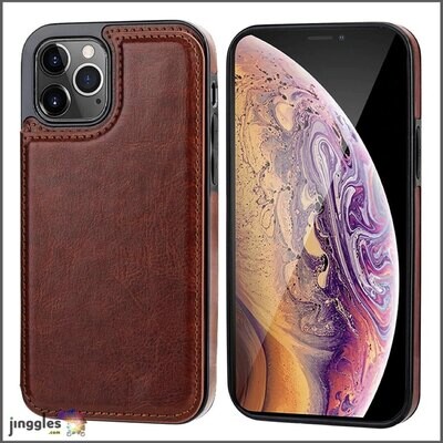 Premium Leather Shockproof Flip Cover iPhone Case M5.