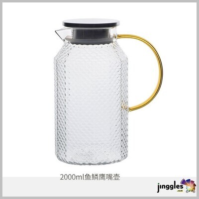 Boron Silicon Glass Juice Jug.  2L