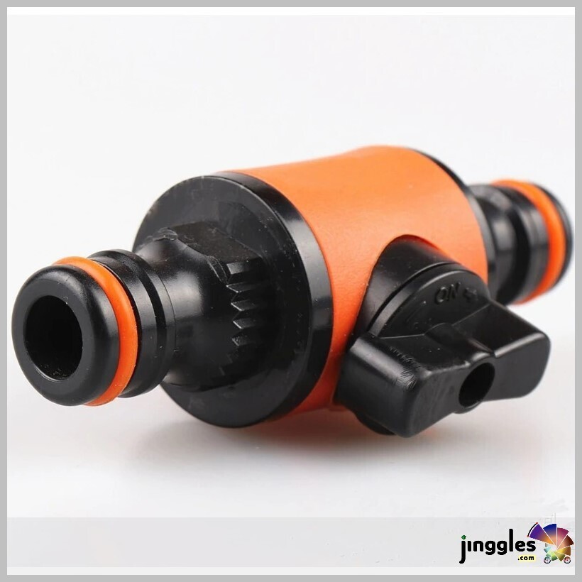 Quick-release Double-Way Water Pipe Joint connector with Shut-off  Size 1/2&quot;
