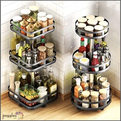360° Rotatable Countertop Racks. 4xModels.