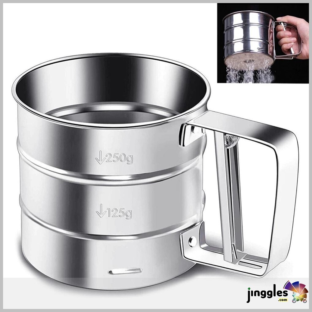 Hand-Held Stainless Steel Flour Sifter