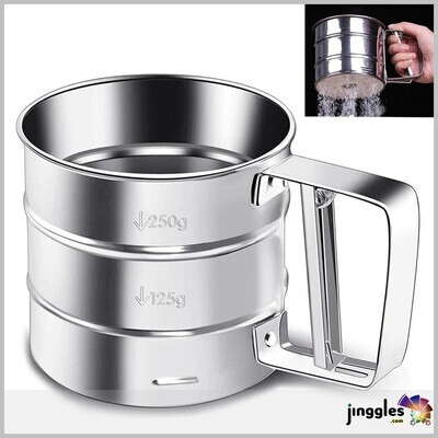 Hand-Held Stainless Steel Flour Sifter