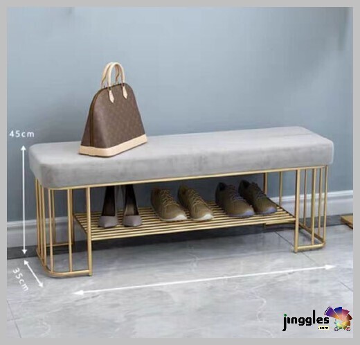 Shoe Rack Bench Sofa with Shoe Stool