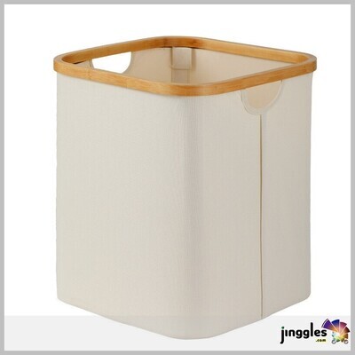 Water Resistant Foldable Bamboo Storage Basket.