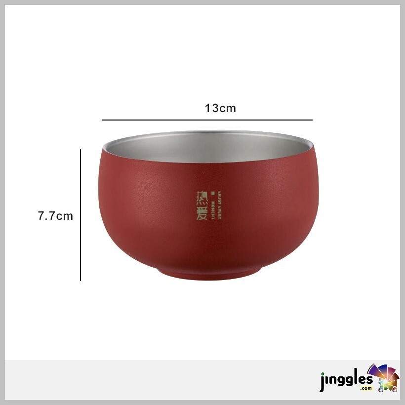 Japanese Ramen Bowl. 13cm, Japanese Ramen Bowl: Red