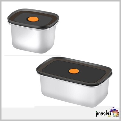 Stainless Steel Multifunctional Food Storage Box. 1000/450 ML