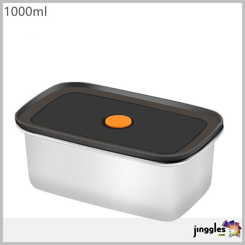 Stainless Steel Multifunctional Food Storage Box. 1000/450 ML, Refrigerator Storage Box: 1000ml