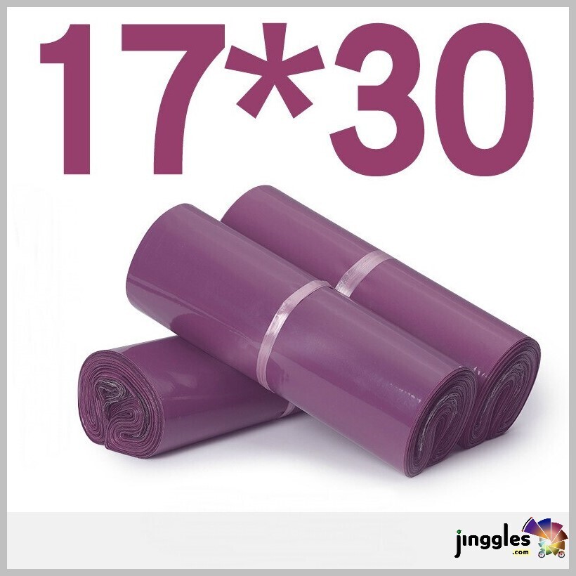 Purple Tote Bag  Plastic Poly Envelope (100pcs)