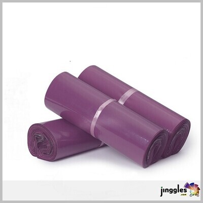 Purple Tote Bag  Plastic Poly Envelope (100pcs)