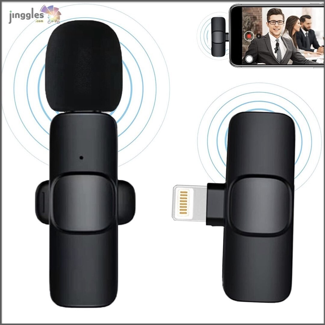 Lavaliere Wireless Microphone for Phone Recording.