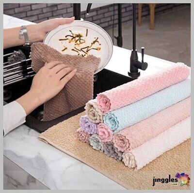 Soft Super Absorbent​ Kitchen Towels Cleaner  SIZE: 25x25cm.  SELL 2PCS/LOT​