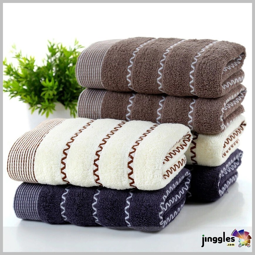 Soft Cotton Striped Towel.   70x140cm.