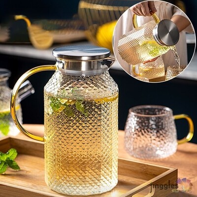 Boron Silicon Glass Juice Jug.  2L