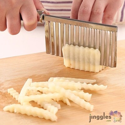Stainless Steel Wavy Edged Knife.