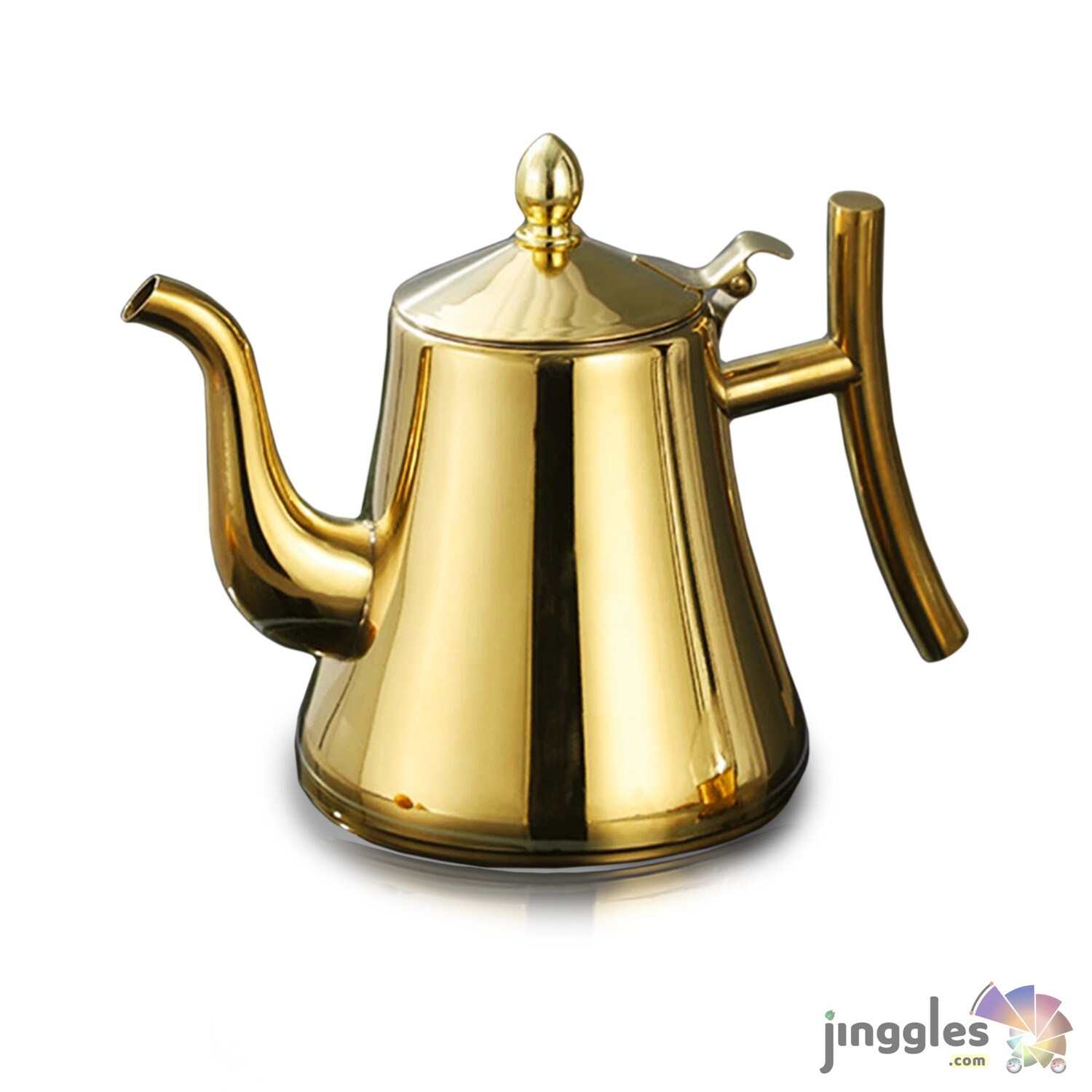 Turkish Kettle with Induction Base. Gold.