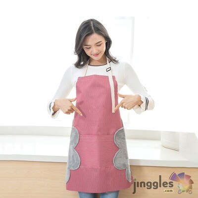 Waterproof Apron with Side Wipes and Pocket.