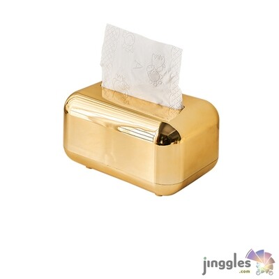 Modern Machine-Made Tissue Holder Box. SILVER