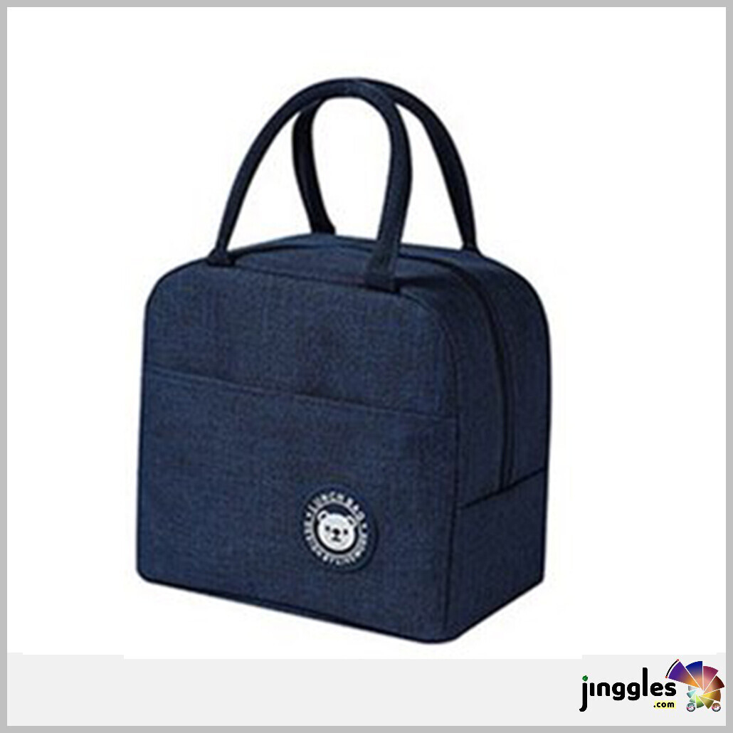 Portable Insulated Thermal​ Lunch Bag., Vacuum Sealer Portable Bag: Blue