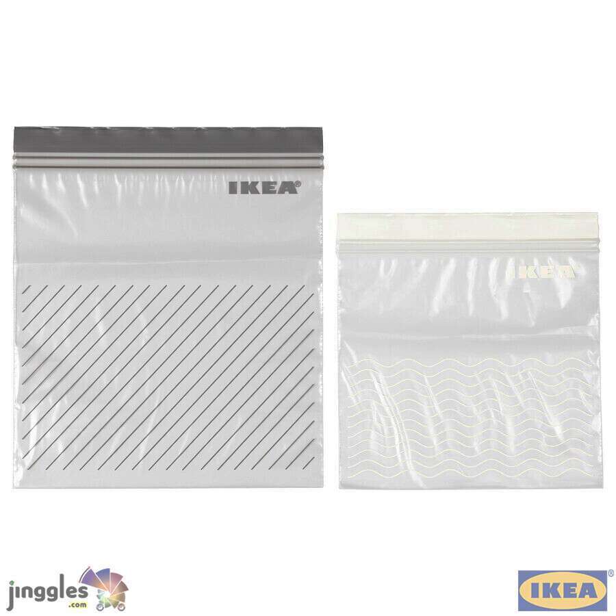 ISTAD. Resealable bag, 2xSizes., Quantity: 10pc/Pack (Repacked for Economy Purchase)