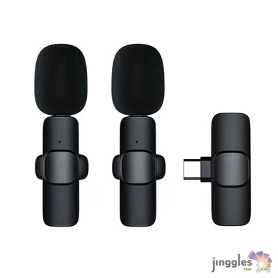 Portable Wireless Lavaliere Microphone With Audio Recording