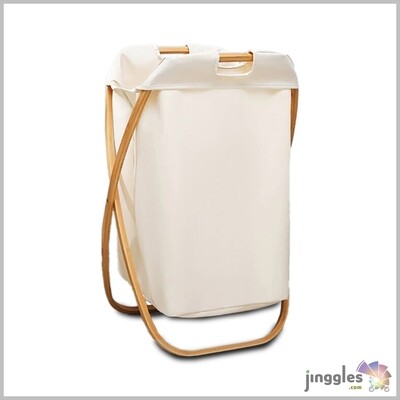 Waterproof Bamboo Foldable Laundry Basket