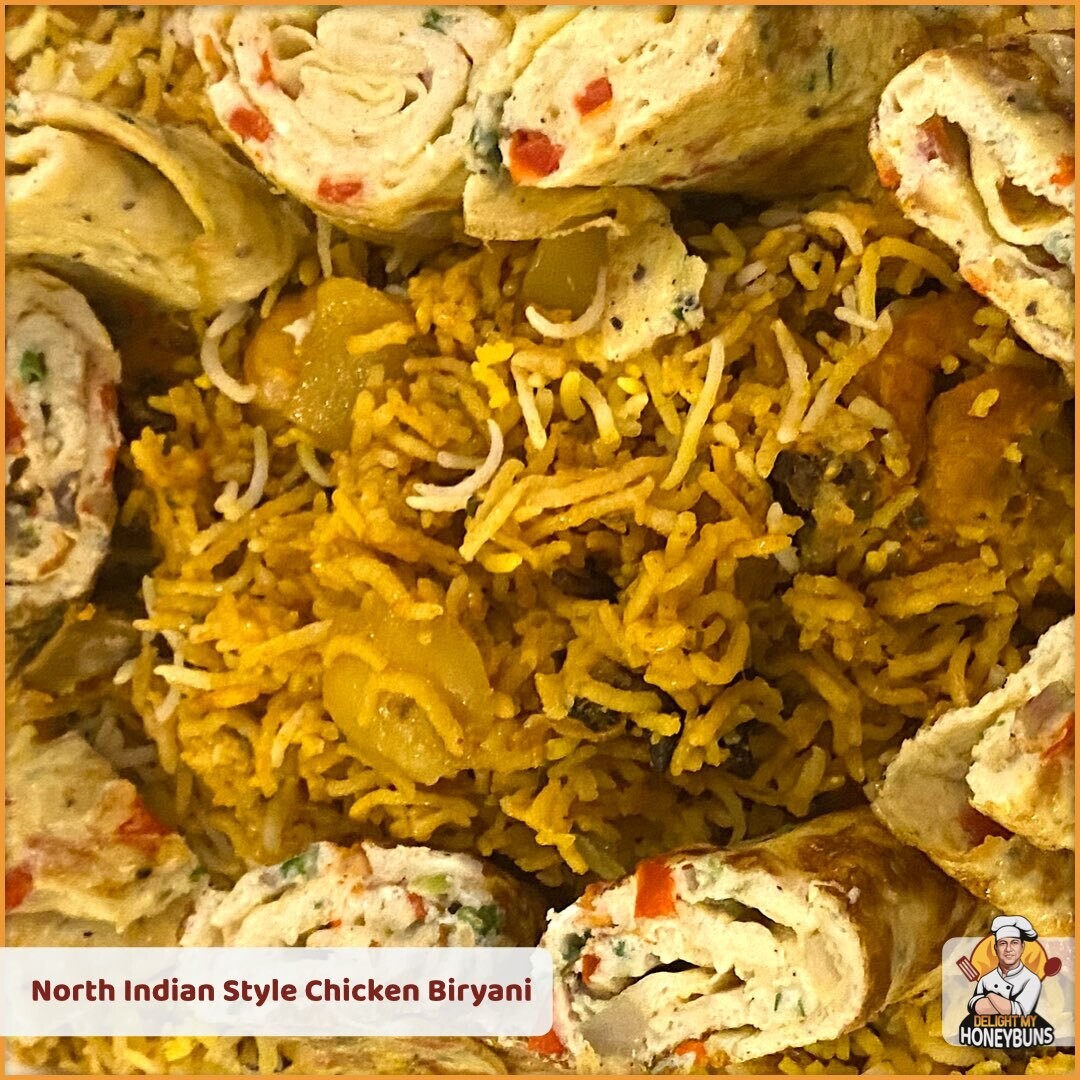 North Indian Chicken/Mutton/Beef Biryani. 1xPortion serves 6-8 Persons., Main Meat: Chicken